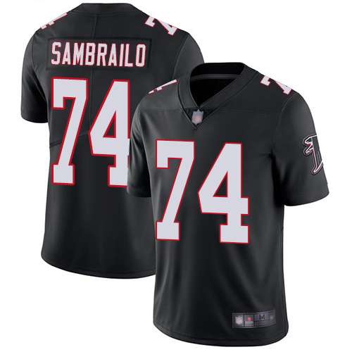 Atlanta Falcons Limited Black Men Ty Sambrailo Alternate Jersey NFL Football #74 Vapor Untouchable